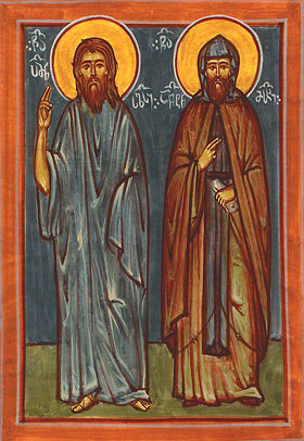 Venerable Father Pimen, Fool-for-Christ and Enlightener of Dagestan, and His Companion Anton Meskhi, the Censurer of Kings (13th century)
