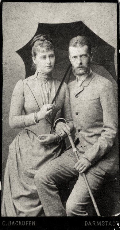 Великий князь Сергий Александрович и Великая княгиня Елизавета Феодоровна. 1884 г.. Фотография из собрания английской Королевской Семьи