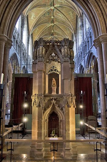 St. Werburgh's shrine inside Chester Cathedral