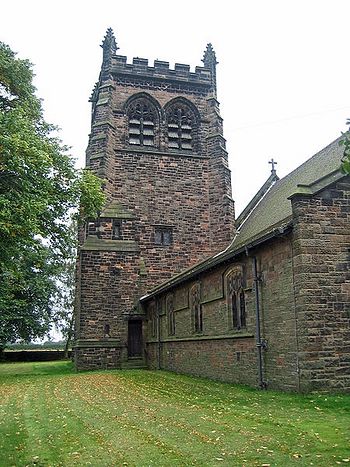 New Church of St. Werburgh in Warburton, Greater Manchester