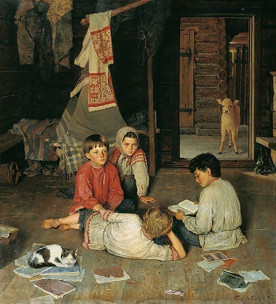 Н.П. Богданов-Бельский. Новая сказка. 1891