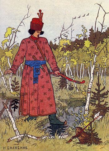 Иллюстрация И. Билибина к сказке "Царевна-лягушка"