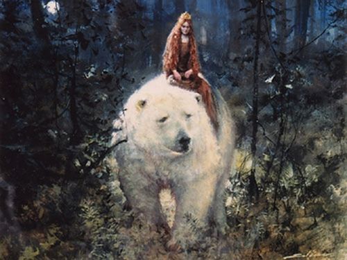 Иллюстрация к сказке «Белый медведь король Валемон»
