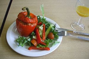 Vegetarian Gemista with peppers. Source: Tom Adams / Flickr