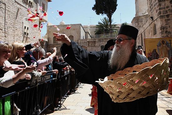 Holy Saturday in the Holy Land.