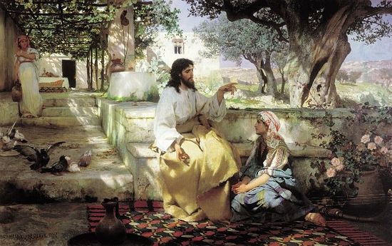 Семирадский Г. И. "Христос у Марфы и Марии"