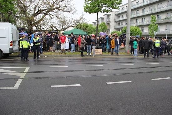 Only residents of the neighborhood protested: photo by 20min.ch