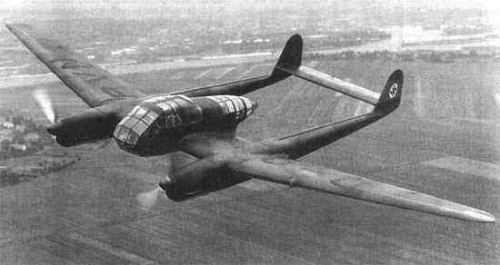 Немецкий самолет-разведчик Фокке-Вульф Fw 189