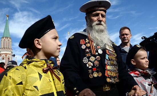 Парад в честь 70-летия Великой Победы. Фото: пресс-служба Президента РФ