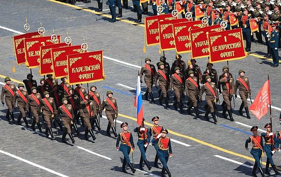 Парад в честь 70-летия Великой Победы. Фото: пресс-служба Президента РФ