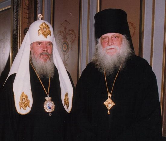 With Patriarch Alexy. Photo: www.rodzianko.org