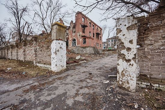 Болница у Славјанску, која је срушена приликом гранатирања. UNICEF Ukraine/Pavel Zmey