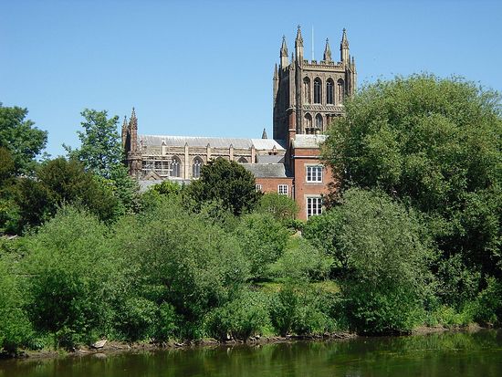 A view of Hereford Cathedral. Photo by Irina Lapa