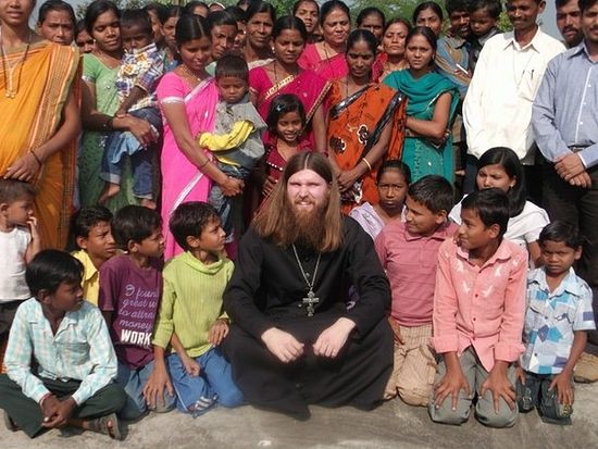 Priest Stanislav Rasputin in Indian mission