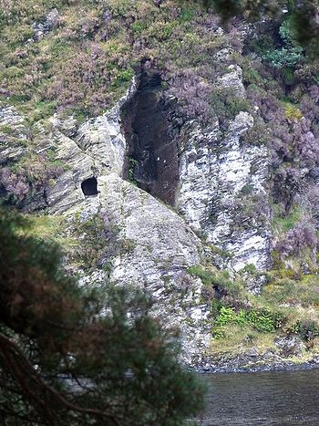 St. Kevin's 'bed' (cave) in Glendalough 