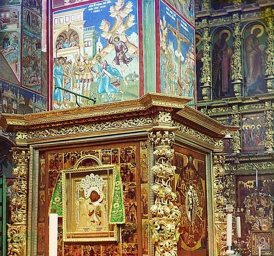 Column fresco in the Church of St. John Chrystosom in Yaroslavl - 1911