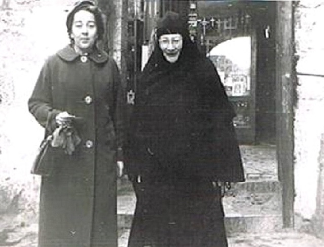Princess Irina S. Bagration with her mother-in-law, Mother Tamara, Abbess of the Mount of Olives Convent in Jerusalem