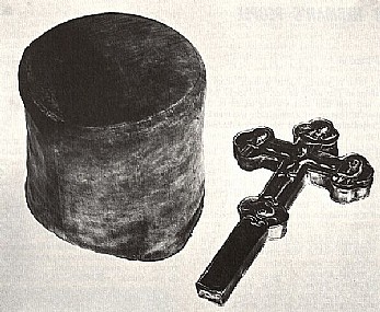 St. Herman's klobuk and hand Cross