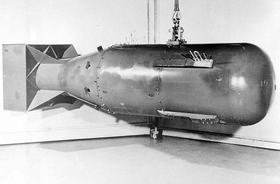 Макет бомбы «Малыш», сброшенной на Хиросиму