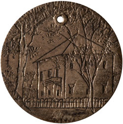 The Brotherhood house on a coin.