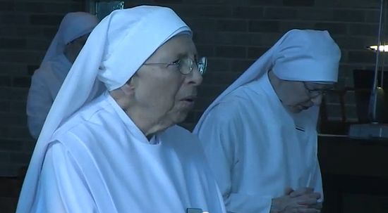 Members of the Catholic order the Little Sisters of the Poor. Seen here in a Becket Fund for Religious Liberty YouTube video regarding their lawsuit against the Department of Health and Human Services over the preventive services mandate