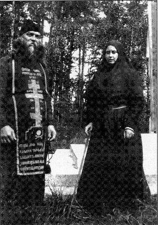 Nun Maria (Vyrubova) in the Valaam Skete, 1920s.