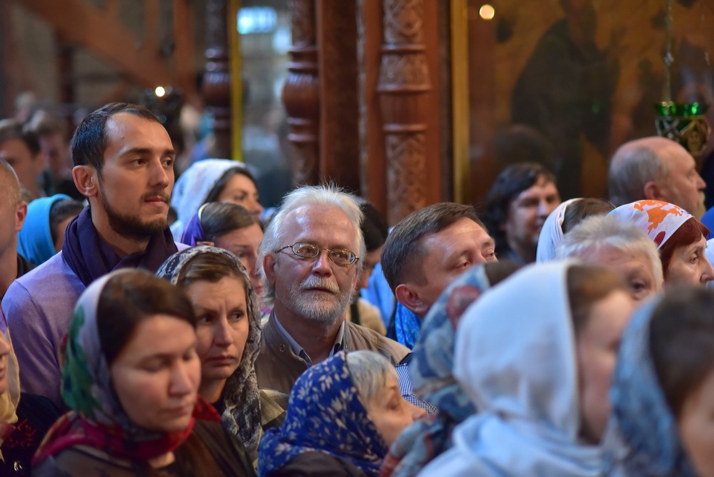 Патриаршее богослужение в московском Сретенском монастыре. Фото: Анатолий Горяинов / Православие.Ru