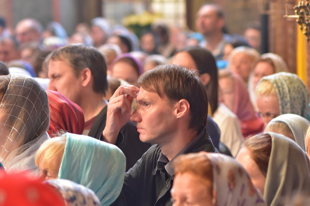 Патриаршее богослужение в московском Сретенском монастыре. Фото: Анатолий Горяинов / Православие.Ru