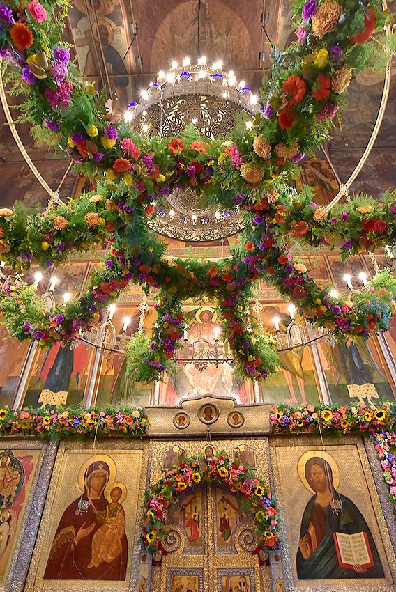 Патриаршее богослужение в московском Сретенском монастыре. Фото: Анатолий Горяинов / Православие.Ru