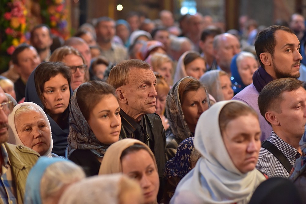 Патриаршее богослужение в московском Сретенском монастыре. Фото: Анатолий Горяинов / Православие.Ru