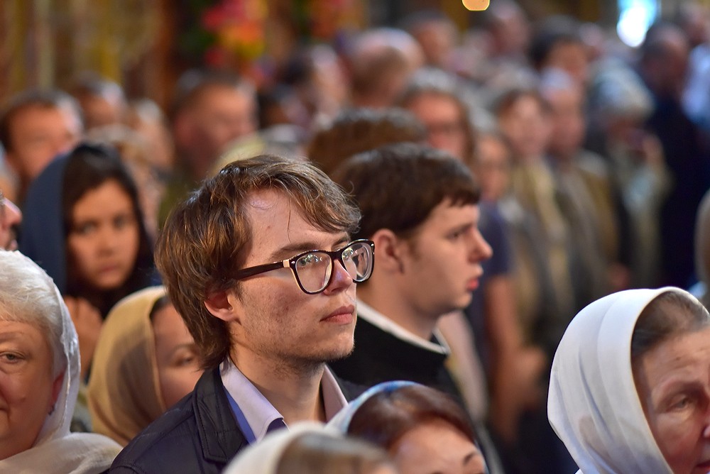 Патриаршее богослужение в московском Сретенском монастыре. Фото: Анатолий Горяинов / Православие.Ru