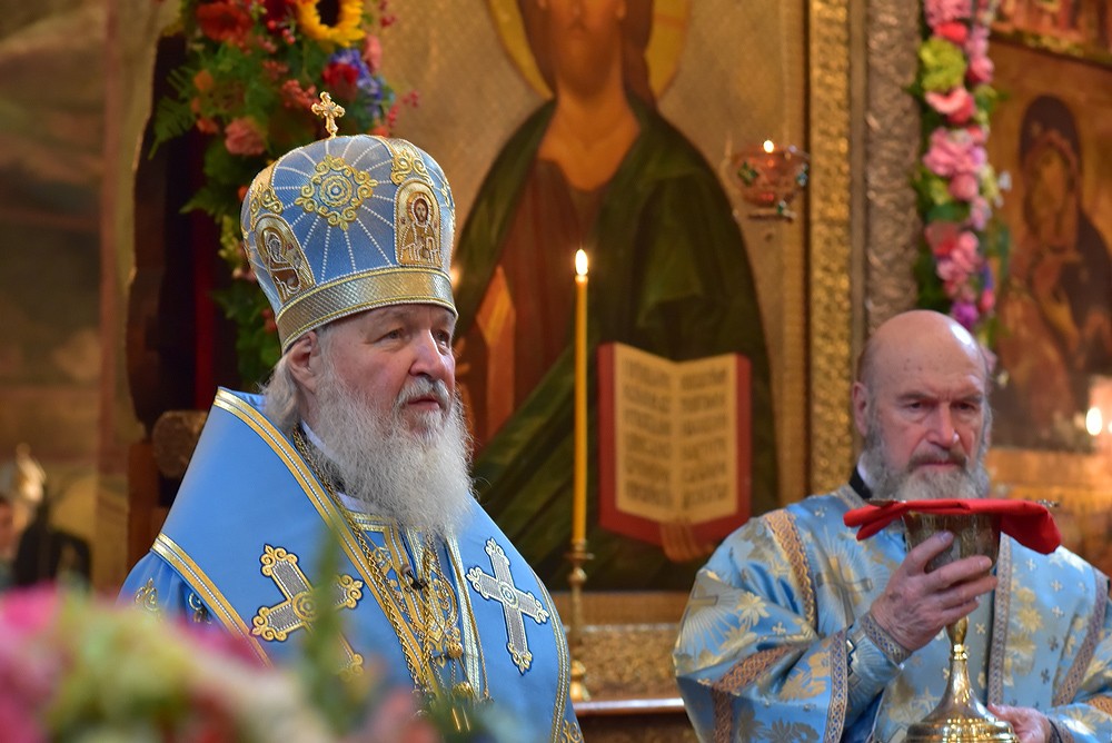 Патриаршее богослужение в московском Сретенском монастыре. Фото: Анатолий Горяинов / Православие.Ru