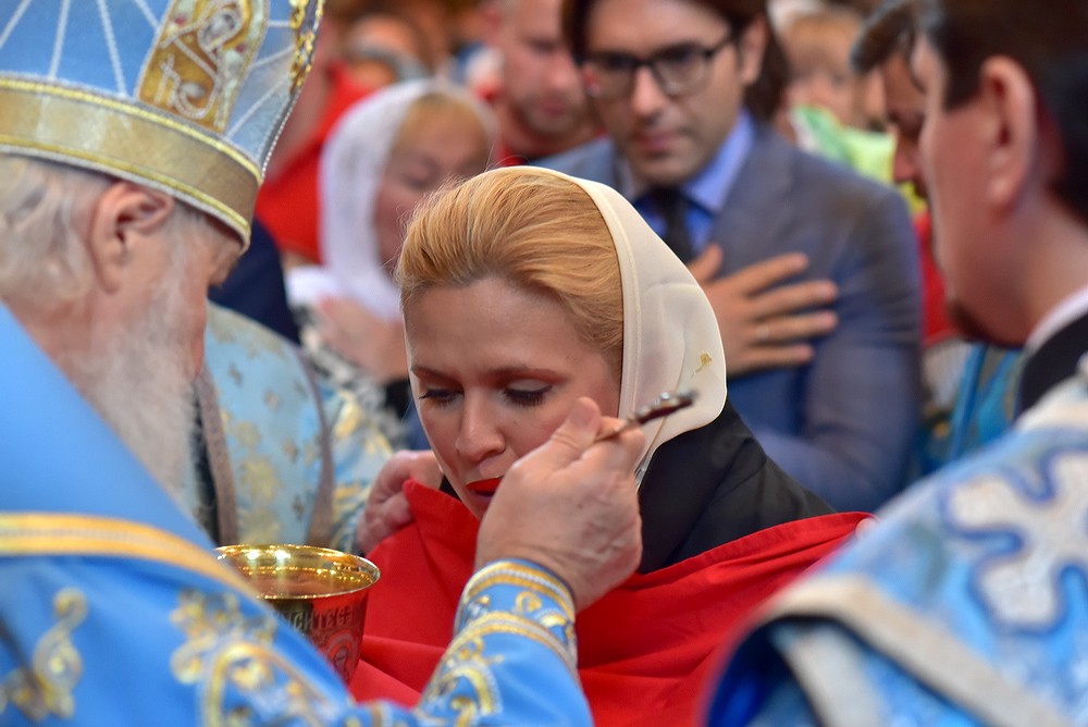 Патриаршее богослужение в московском Сретенском монастыре. Фото: Анатолий Горяинов / Православие.Ru