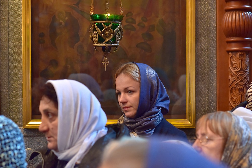 Патриаршее богослужение в московском Сретенском монастыре. Фото: Анатолий Горяинов / Православие.Ru