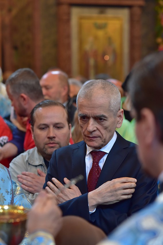 Патриаршее богослужение в московском Сретенском монастыре. Фото: Анатолий Горяинов / Православие.Ru