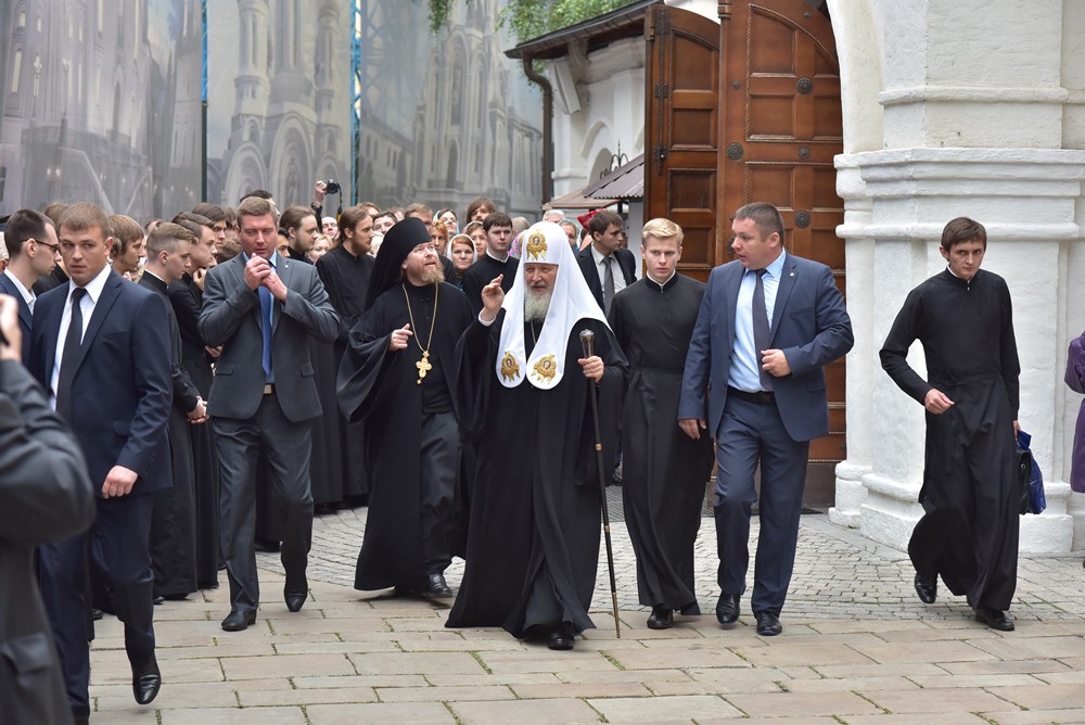 Патриаршее богослужение в московском Сретенском монастыре. Фото: Анатолий Горяинов / Православие.Ru