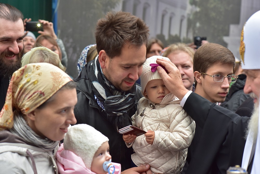 Патриаршее богослужение в московском Сретенском монастыре. Фото: Анатолий Горяинов / Православие.Ru