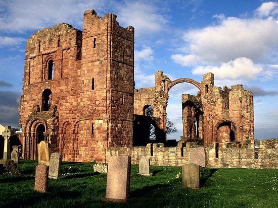 Lindesfarne priory ruins.