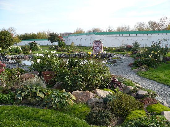 Paradise garden at Transfiguration Monastery