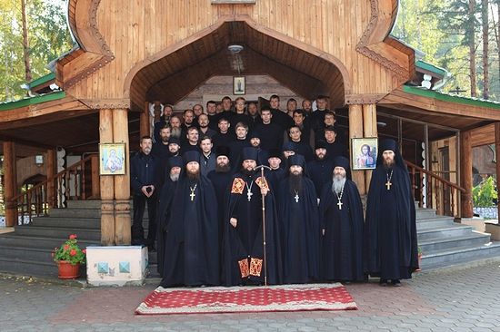 The monastery brethren.