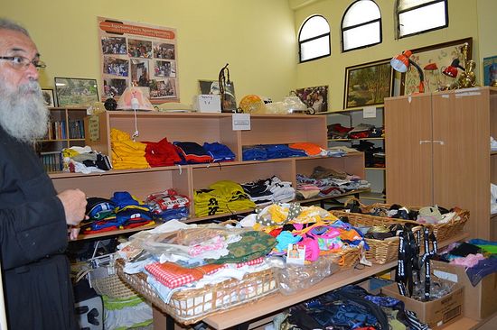 Another room in the thrift store that helps both needy Greeks purchase goods at reduced prices and needy Africans receive needed supplies–a double do-good.