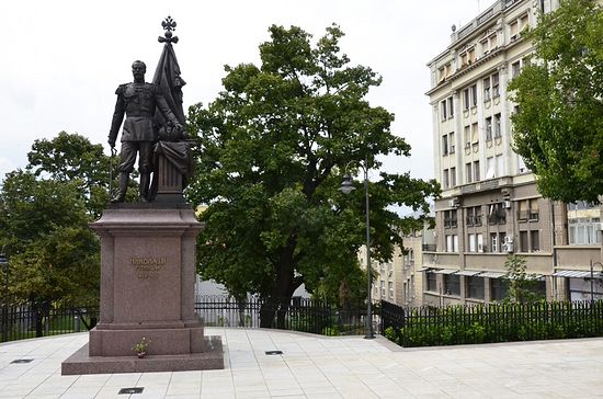 Споменик цару и страстотрпцу Николају II у Београду. Фото: јером. Игњатије (Шестаков)