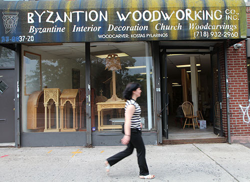 Byzantion Woodworking on Astoria Boulevard at 37th Street.
