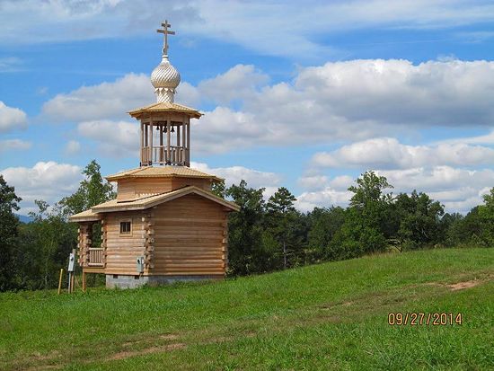 PAYING RESPECTS: St. Anna Chapel sits on a low rise overlooking Medvedev’s Russian Chapel Hills Winery. Actively used as a part of the Russian Orthodox Church Outside of Russia, Medvedev says it was built as a lasting tribute to the friends he lost in the Soviet-Afghan War. Photo courtesy of Andrey Medvedev.
