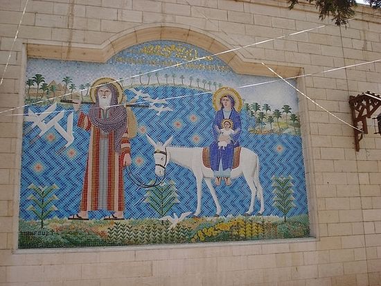 Mosaic of the Holy Family, Abu Serga Church, Cairo