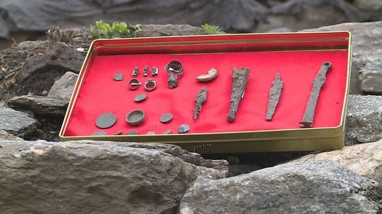 These artifacts and coins are the latest finds from the Urvich Monastery. Photo: bTV