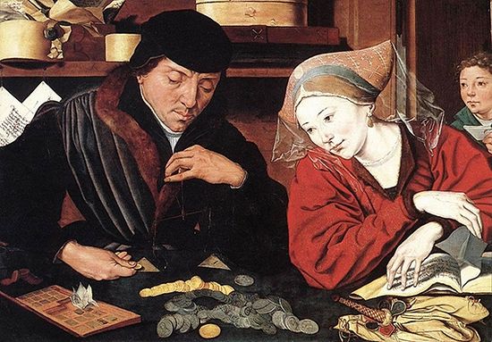 Мариус ван Реймерсвал. «Меняла и его жена», 1539 г., фото с сайта https:upload.wikimedia.org