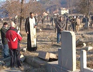 Blessing graves in Serbia