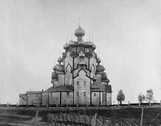 Уничтоженная церковь Покрова Пресвятой Богородицы на Вытегорском погосте