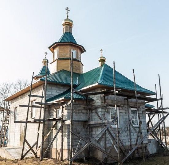 Строящийся храм святителя Николая в Тимковичах